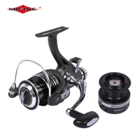 mifine grandis double brake 10kg fishing reel with extra spool front rear drag system gear ratio 5 11 carp spinning reel