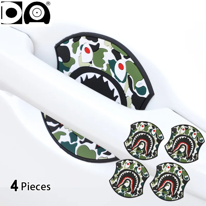 Автомобильный протектор дверной ручки стикер устойчивый к царапинам дизайн