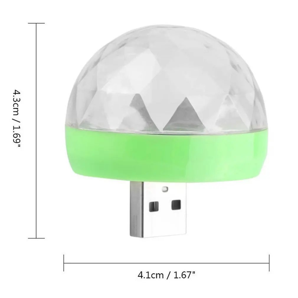 Мини USB СВЕТОДИОДНЫЙ диско этапа светильник Портативный Семья вечерние