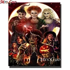 5D Алмазная мозаика, вышивка крестиком ведьмы на Хэллоуин, сделай сам, полностью квадратная вышивка, алмазная вышивка, распродажа, ужасы, Хэллоуин, украшение для дома