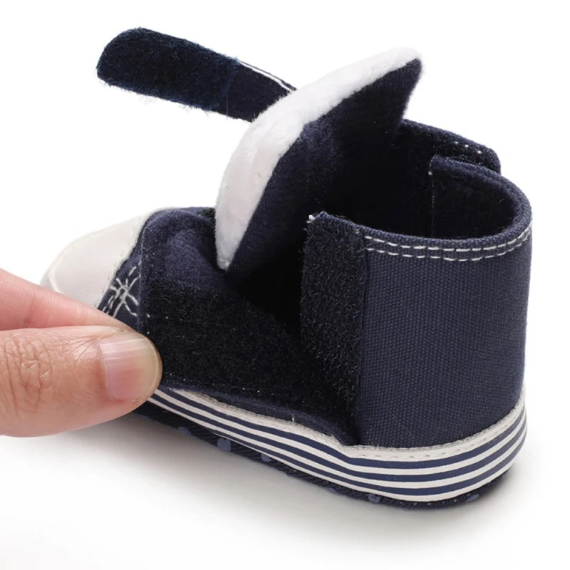 

Baby Boys Girls Sneakers Bear Canvas Sports Crib Soft First Walker Shoes First Walkers For 0-18M012