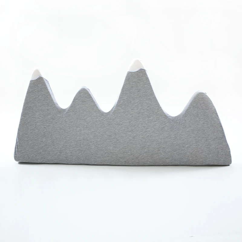 Newborns cama bedbumper protector anti-collision snow mountain decorative bed surround For baby cot accessories washable - Color: 55x115CM