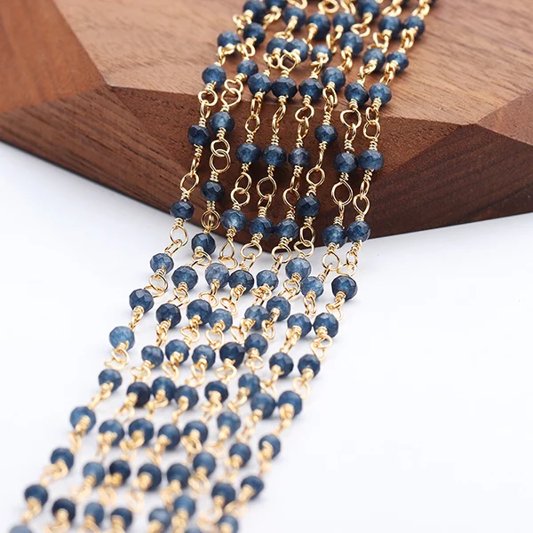 GUFEATHER C52, ювелирные аксессуары, diy серьги-цепочки, натуральный камень, 18k позолота, изготовление ювелирных изделий, ожерелье для женщин, 1 м/лот - Цвет: C5207