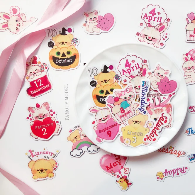 

44pcs/lot Kawaii Stationery Stickers cute Dream house Diary Planner Decorative Mobile Stickers Scrapbooking DIY Craft Stickers