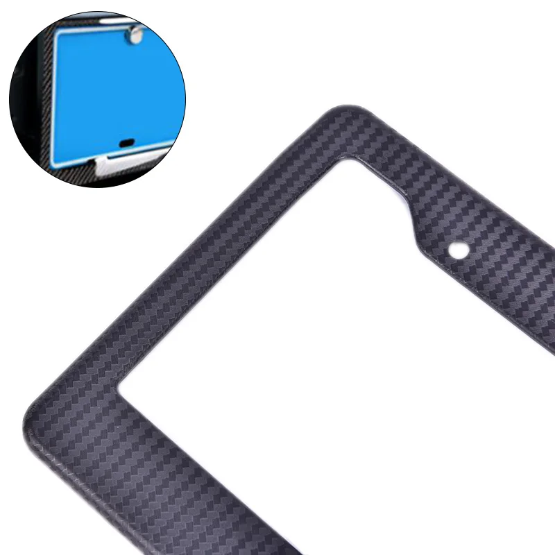 2PCS Universal Frame Bracket with Standard Screw Kits License Plate Carbon Fiber Plastic | Автомобили и мотоциклы