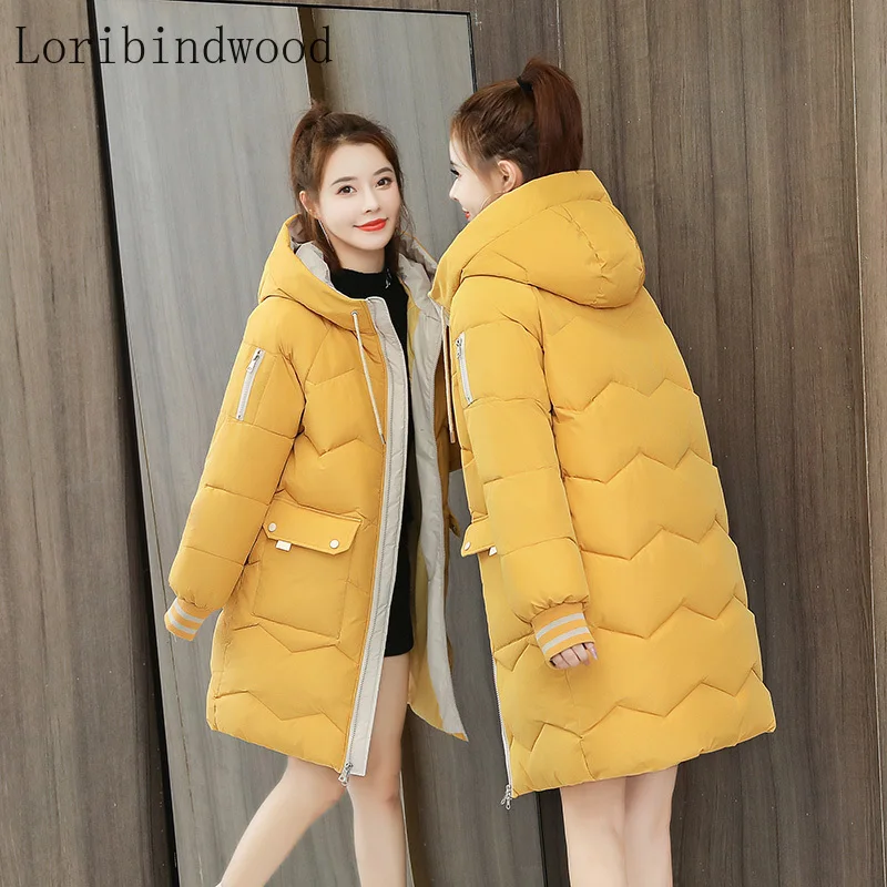 

2020 winter new Korean version of the large size coat coat women's mid-length loose cotton coat fat mm padded jacket