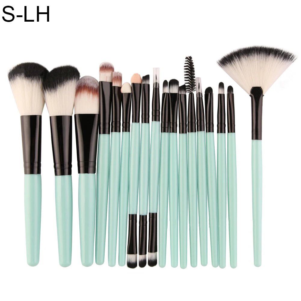

18Pcs Makeup Brush Set Plastic Handle Eyelash Eyebrow Eyeliner Cosmetic Tool Powder Foundation Eye shadow Make up Brush