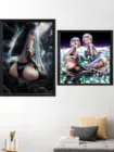 2B YoRHa NieR Automata Kaine Sexy Naked Girl Anime Game мультяшный художественный плакат Настенный декор принты для гостиной шелковые картины