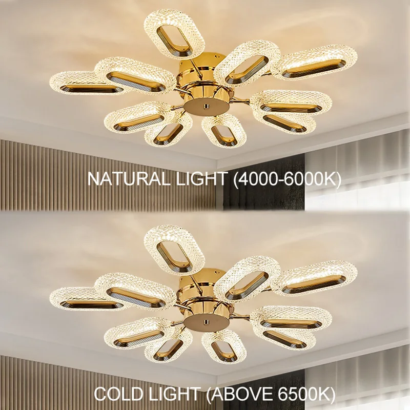 Купить Современная хрустальная Светодиодная потолочная люстра, Овальный подвесной светильник для дома, гостиной, кухни, столового стола, декорати...