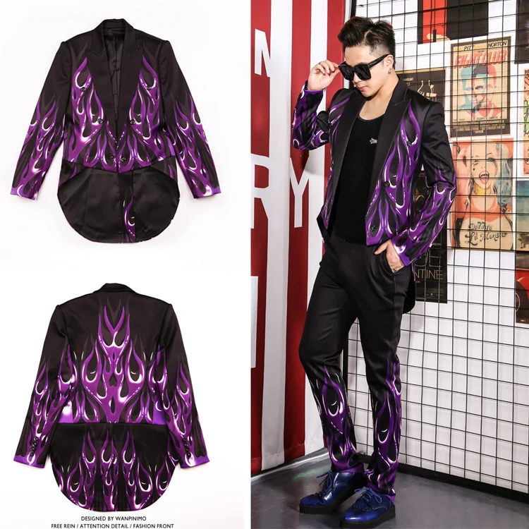 S 6 xl! Индивидуальная Одежда большого размера 2019 Tailcoat индивидуальный трендовый