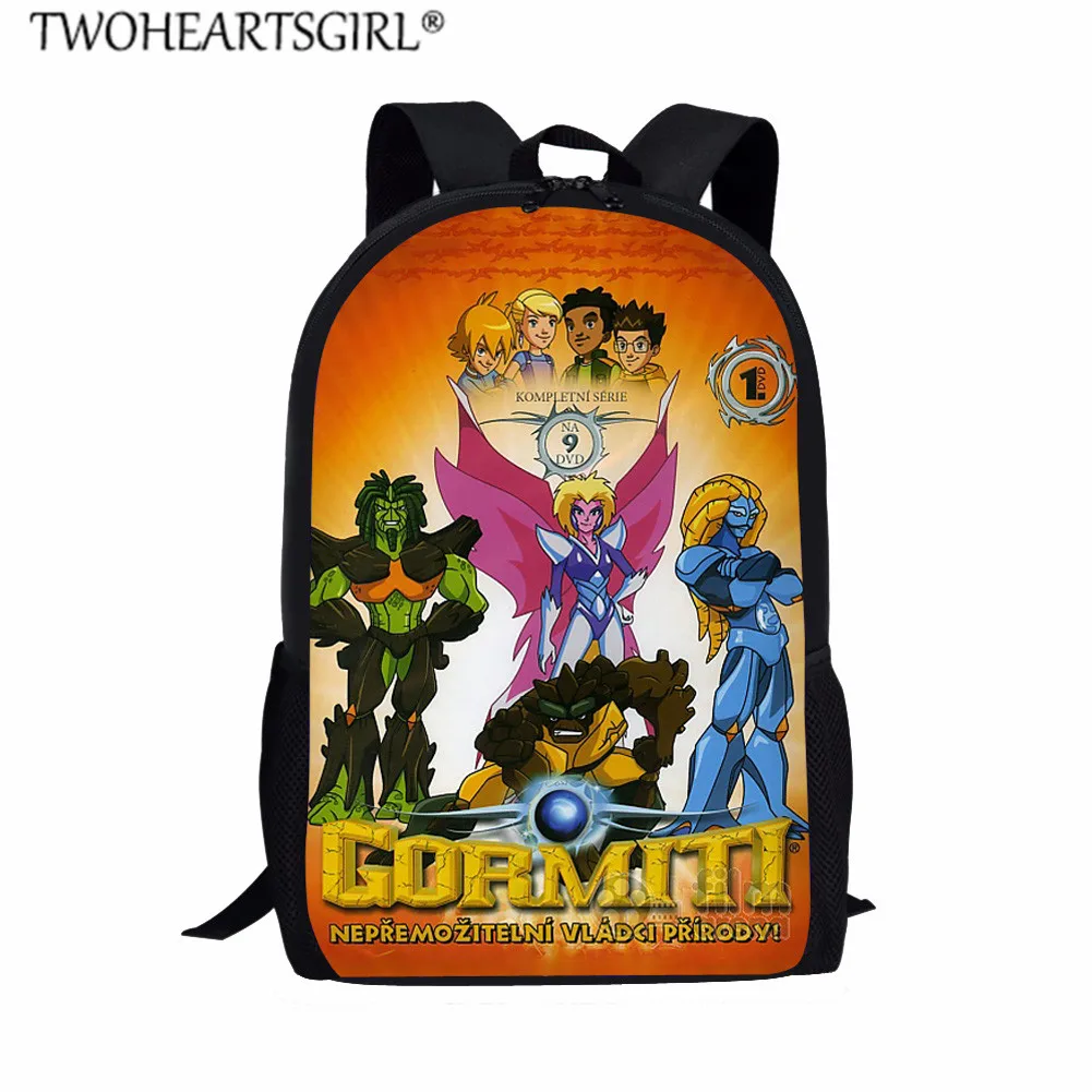 LH1193C Twoheartsgirl детские школьные сумки для мальчиков игры Gormiti школьные сумки для учеников начальной школы большой емкости рюкзак наборы для девочек мальчиков ранец - Цвет: LH1193C