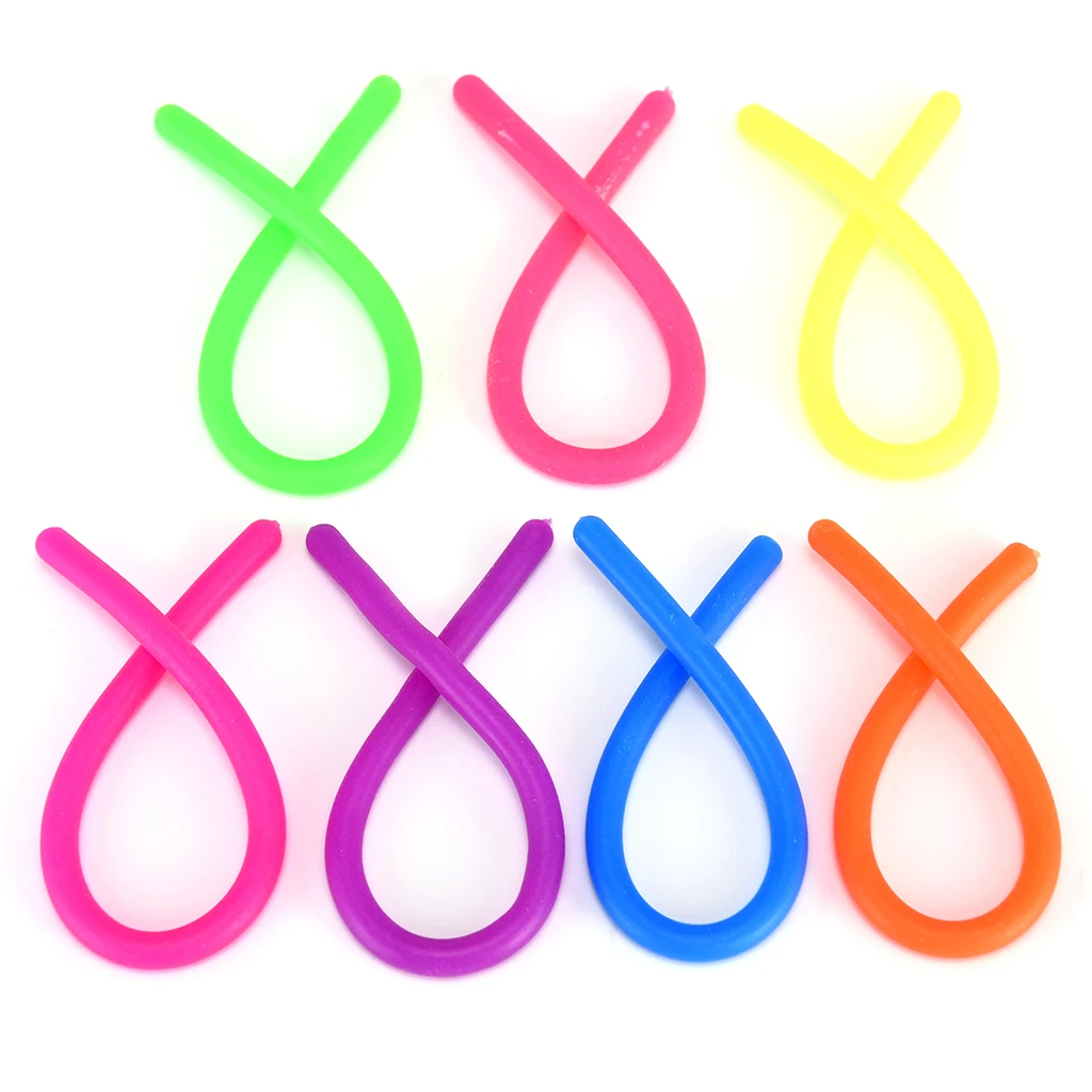 

Rubber Noodle Elastic Rope Toys Stretch String Decompression Toy Stretchy String Fidget Relief Stress Vent Toys
