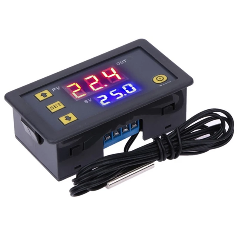 

W3230 AC110-220V Probe Line 20A Digital Temperature Control LED Display Thermostat With Heat/Cooling Control Instrument