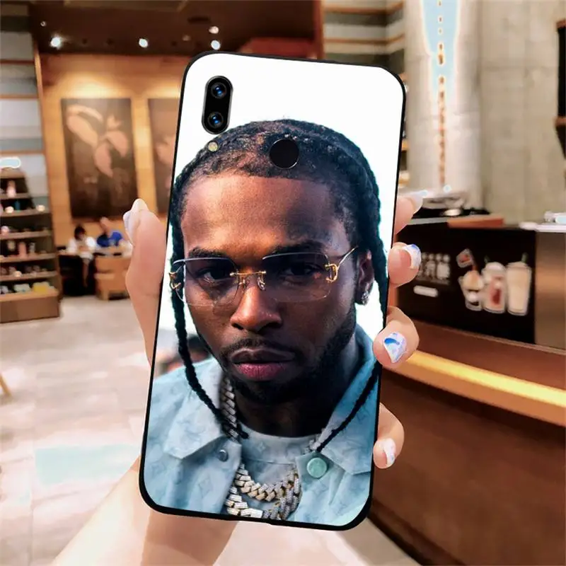 

Pop Smoke Rapper black shell Phone Case For Xiaomi Redmi note 7 8 9 t k30 max3 9 s 10 pro lite