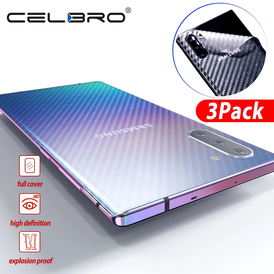 Защитная пленка из углеродного волокна для задней панели экрана samsung Galaxy Note 10 +