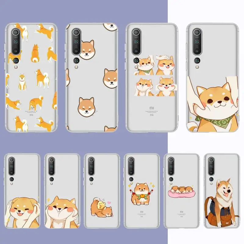 

Cartoon Shiba Inu Dog Puppy Phone Case For Redmi Note 5 7 8 9 10 A K20 pro max lite for Xiaomi 10pro 10T