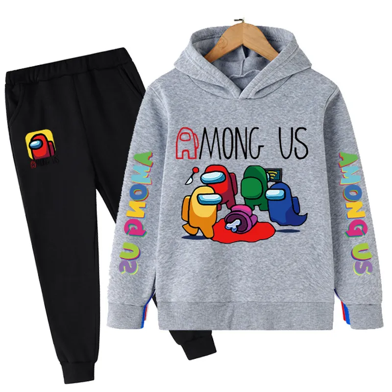 

Children's Among Us Set Boy Clothing Winter Casual Cotton Kids Among Us Hoodies Pants Children's Long Sleeve Video Game Outfits