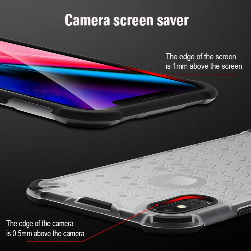 Ударопрочный чехол гибрид на iPhone 11 Pro Max вафельная ткань прозрачная накладка