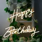 Неоновая светодиодная вывеска на день рождения, светодиодная подсветка для вечеринки, гибкая прозрачная акриловая неоновая вывеска Oh Baby, украшение для свадебной вечеринки невесты