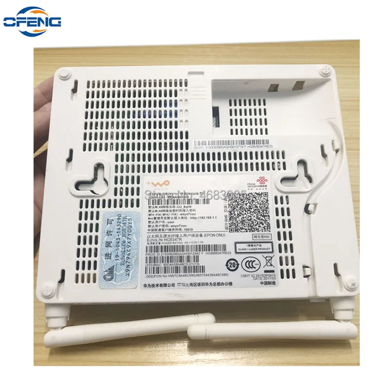 Подержанный 99% новый Huawei HG8347R epon onu для оптоволоконного сетевого маршрутизатора 1GE