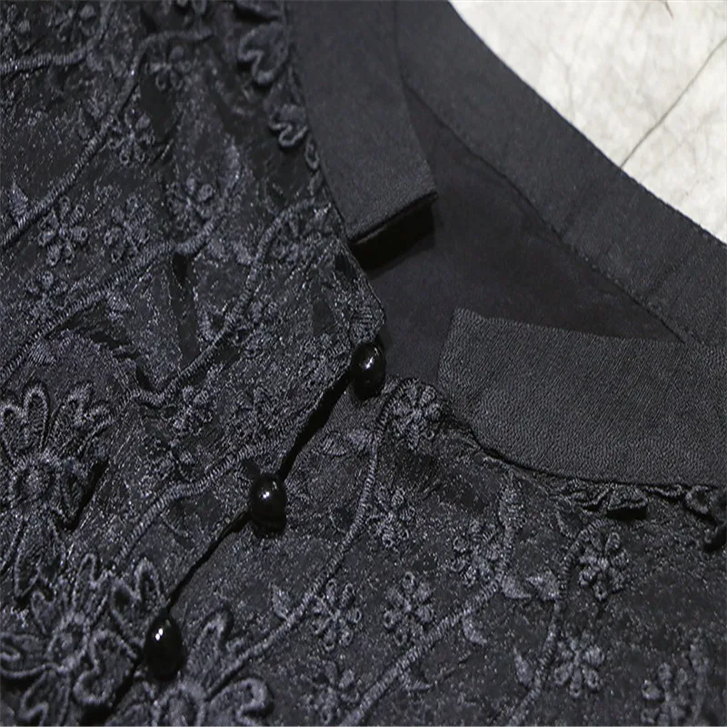 

Trendy Fashion Original Organza Dress Solid Color Loose Long Skirt Atmosphere Retro Elegant Sexy Temperament Women's Clothing