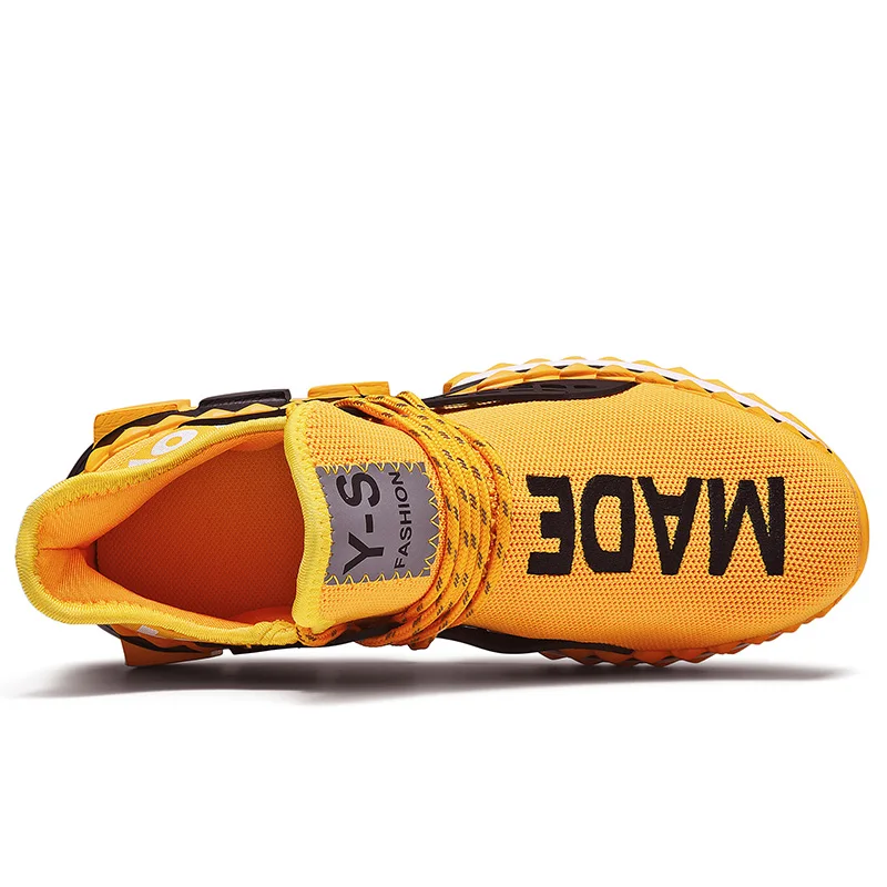 Мужская беговая Обувь flyknit дышащая спортивная обувь уличные кроссовки