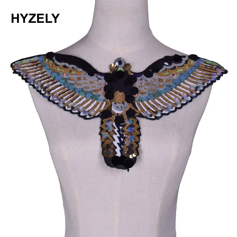 1 шт. Взрывозащищенная версия больших тканевых наклеек в виде совы орла вышитые