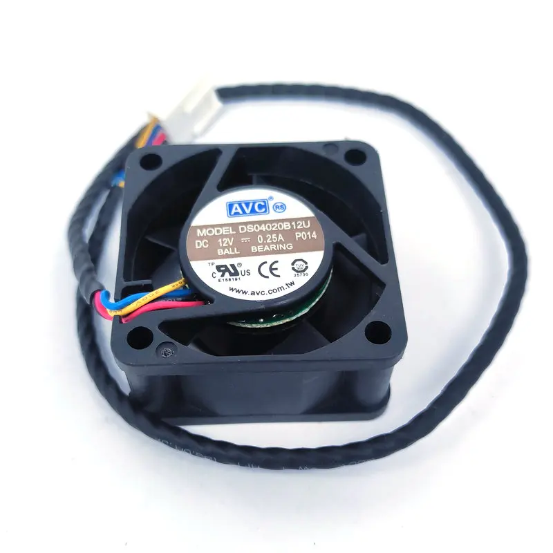 Новый Оригинальный AVC DS04020B12U DC12V 0.25A 40*40*20 мм 4 см скоростной охлаждающий вентилятор