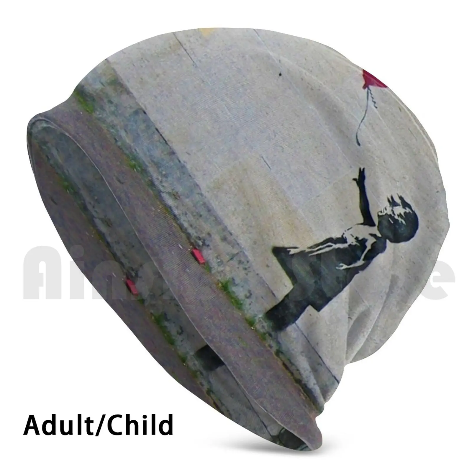 

Banksy Girl Heart Balloon Beanies Knit Hat Hip Hop Girls Balloon Banksy Street Art Graffiti Artist Vandal