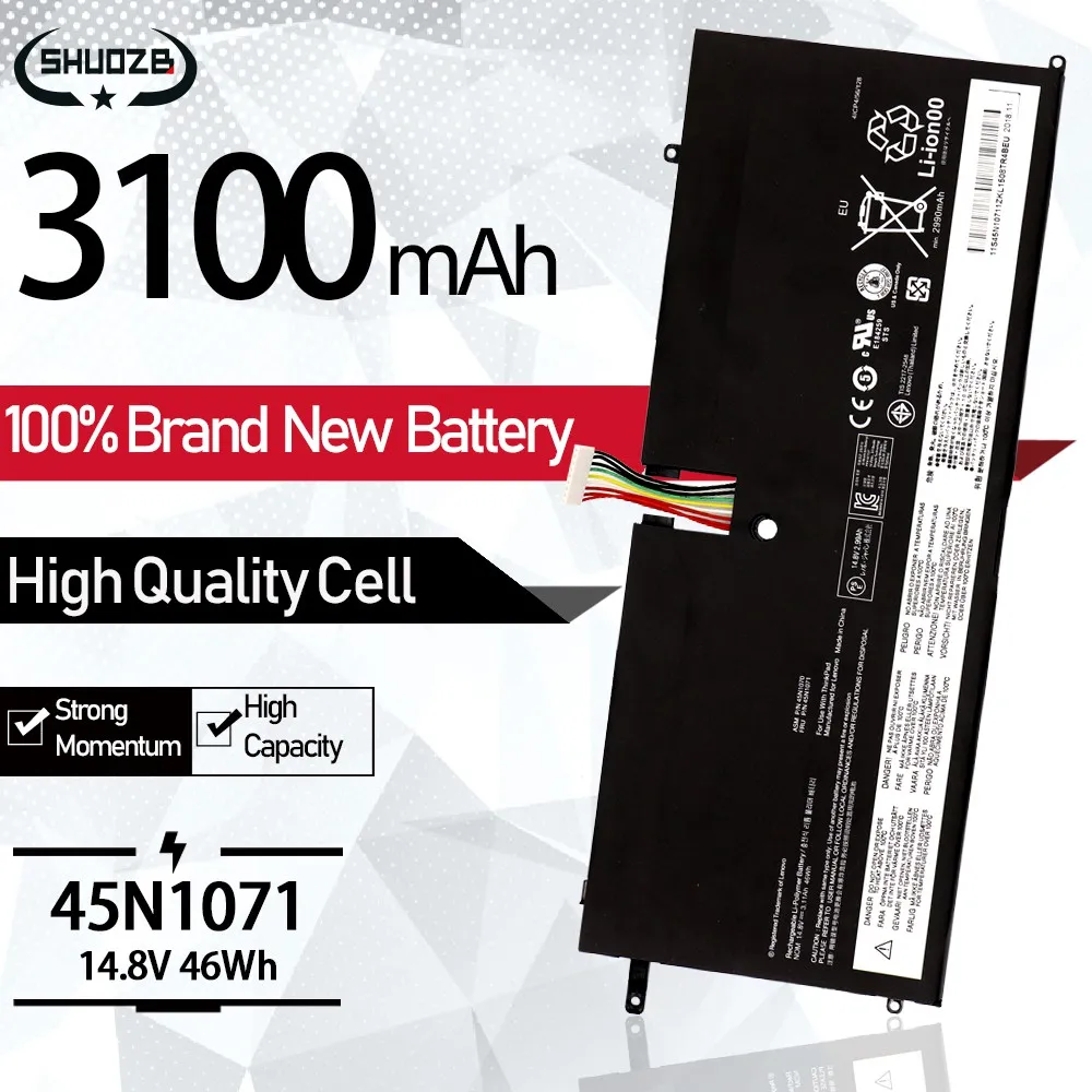 

NEW 45N1070 45N1071 Laptop Battery Lenovo ThinkPad X1 Carbon Series 3444 3448 3460 Series 3444 3448 3460 4ICP4 56 128 14.8V 46Wh