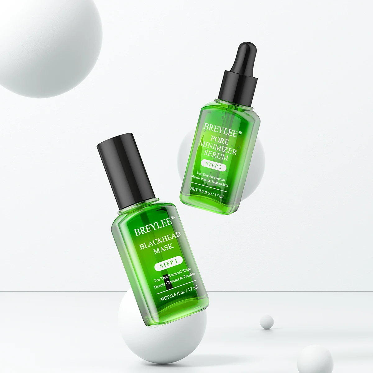 

BREYLEE Nose Blackhead Remover Face Serum Shrink Pore Acne Treatment Improve Skin Problems Whitening Moisturizing Cleaning Skin