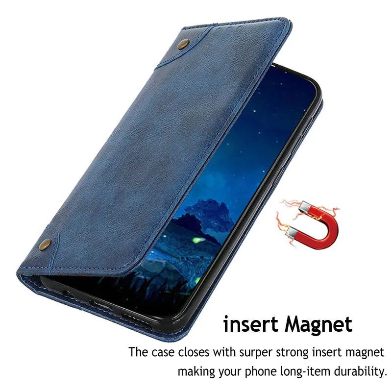 Роскошный Магнитный кошелек для ZTE Blade A5 2020 чехол Funda 2019 из искусственной кожи флип