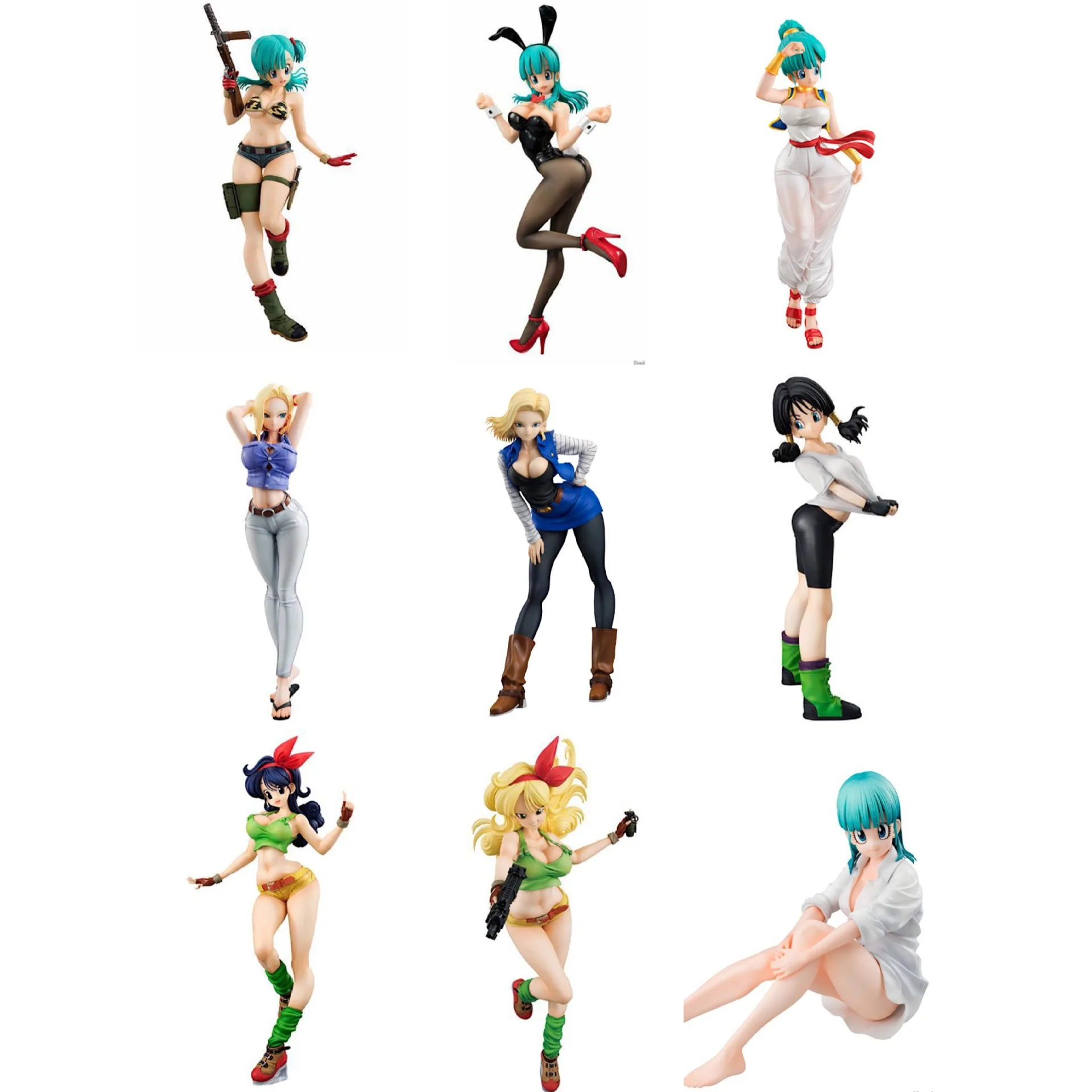 Dragon Ball Z Bulma Buu Chichi Lunch Android 18 лазурит аниме мультфильм фигурка ПВХ игрушки