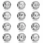 DIY очаровательные ажурные изделия из драгоценных камней: лев, дева, двенадцать созвездий, браслет Pandora, ювелирные изделия