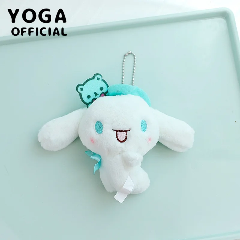 

INS Japanese Cute Cinnamon Dog Cartoon White Dog Plush Pendant Big Ear Dog Doll Bag Pendant couple Key Chains Girlfriend Gift