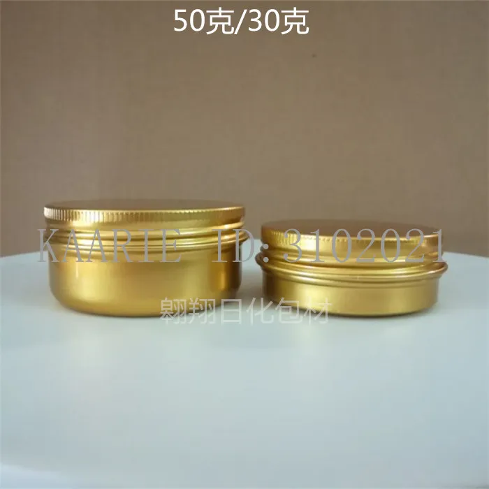 30/50/60/80/100/150g мл многоразовый нагреваемый коробка золото Пустой Круглый Алюминий