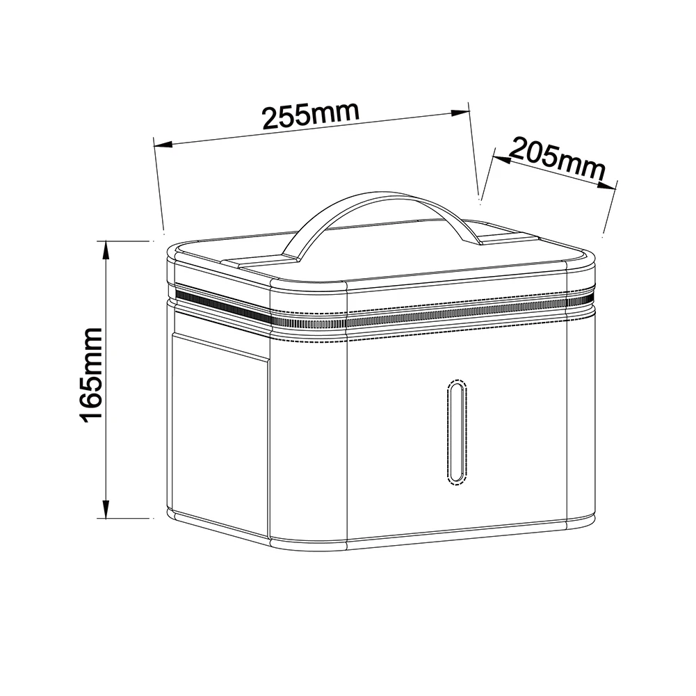 

8W 12 LED UV Smart Disinfection Germicidal Light Storage Box Portable Travel Ultraviolet Sterilizer Lamp Carrying Case Bag