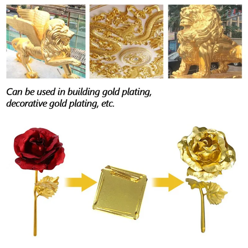 

JW-Edible 24K Gold Leaf Sheets 10 Pcs 8 X 8 Cm Pure Genuine Facial Edible Gold Leaf For Cooking Cakes Chocolates Decoration