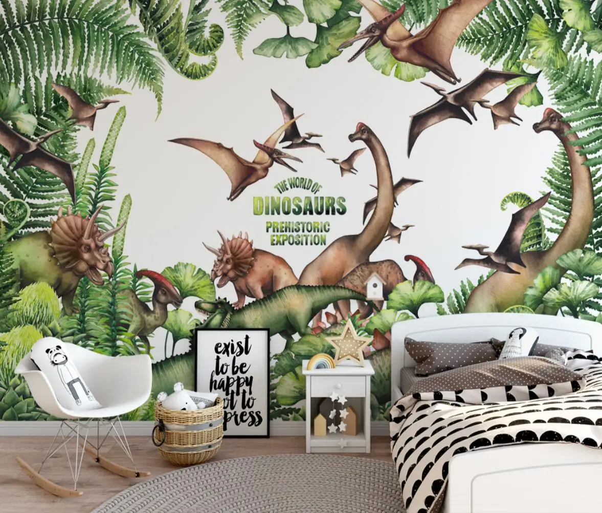 

beibehang Custom Photo Wallpaper Mural 3D Dinosaur Ancient Animal TV Wall Background wall paper papel de parede