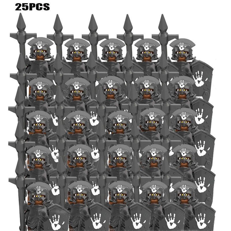 25 шт./лот фильм монстр-Лорд кольца карликовый воин железная нога дог лидер гномов