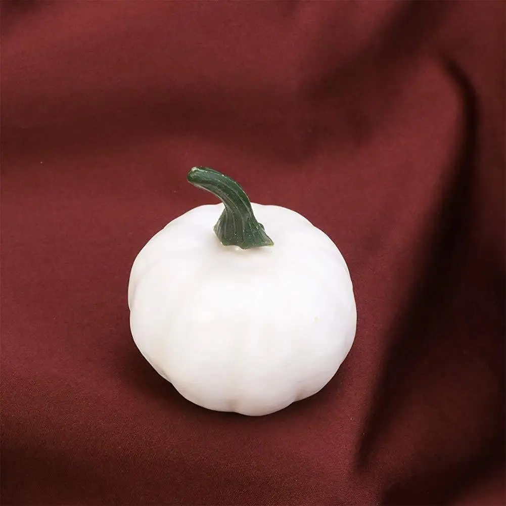 

12pcs Foam Pumpkin Artificial Styrofoam Pumpkins Ball For Diy Crafts Project Fall Thanksgiving Fall Harvest Decoration(white)