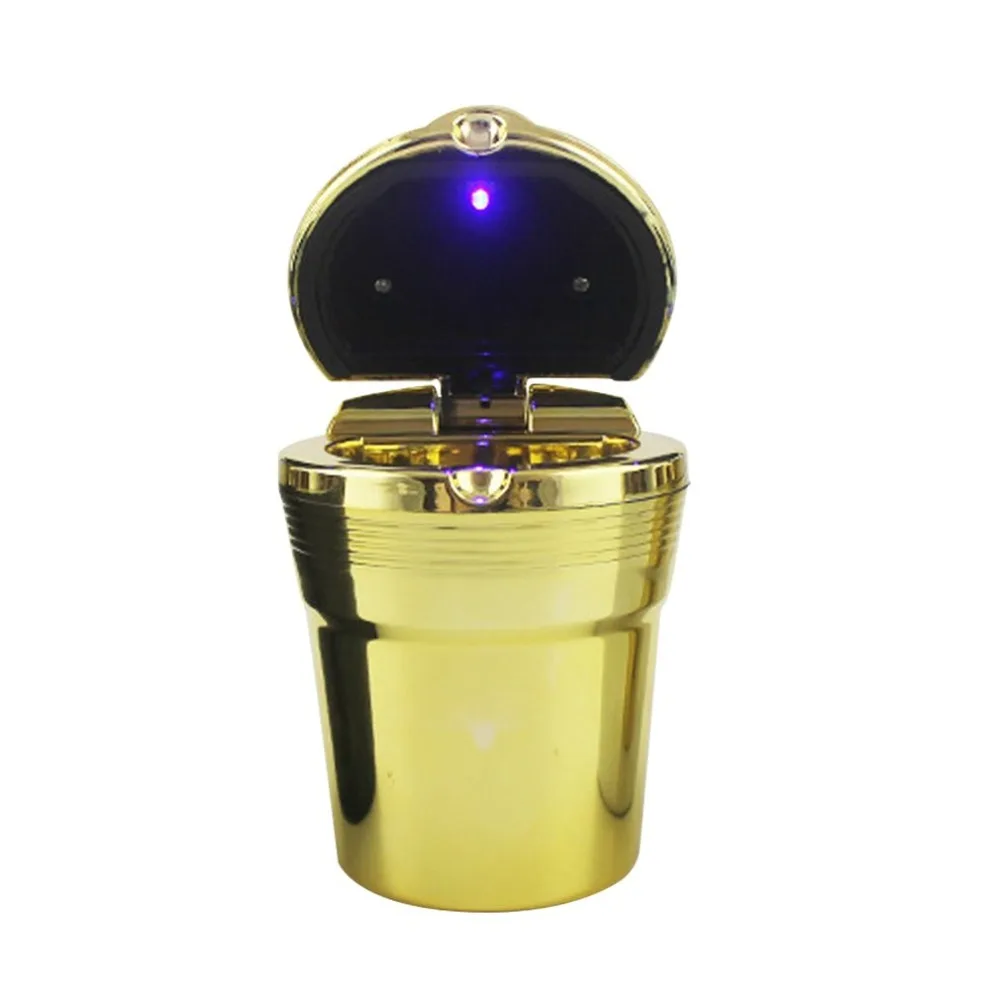 Автомобильная пепельница светодиодный светильник квадратная металлическая