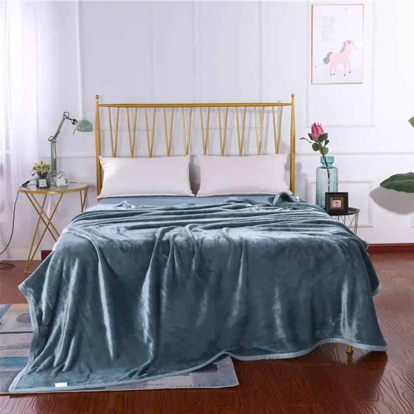 Новое супермягкое Фланелевое Норковое одеяло покрывало постельное белье