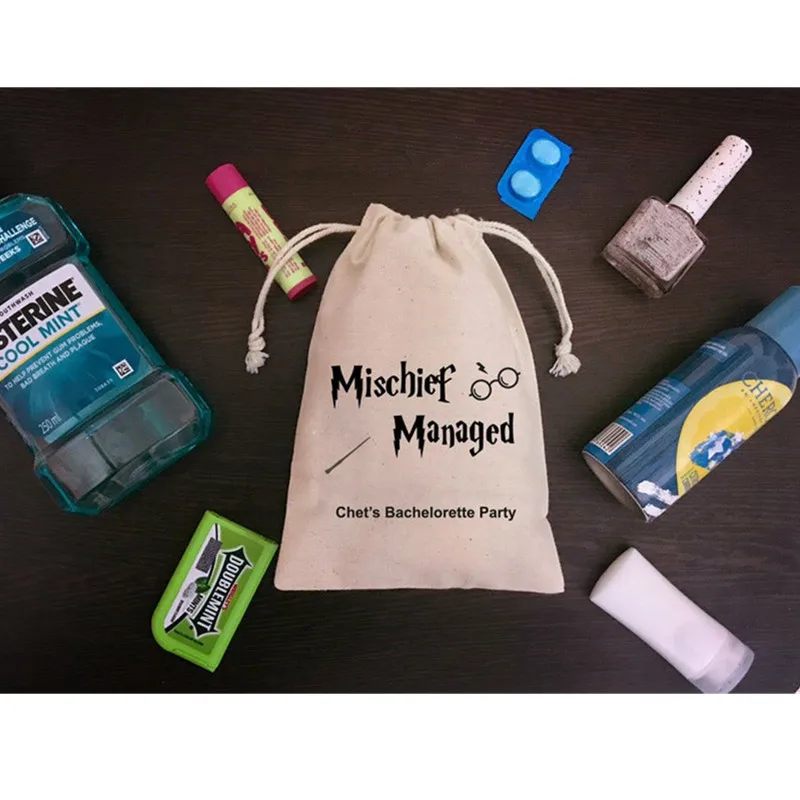 

Подарочная сумка на шнурке для гостей, изготовленная на заказ, набор для свадебной вечеринки, набор для выживания, сумки для восстановления,...