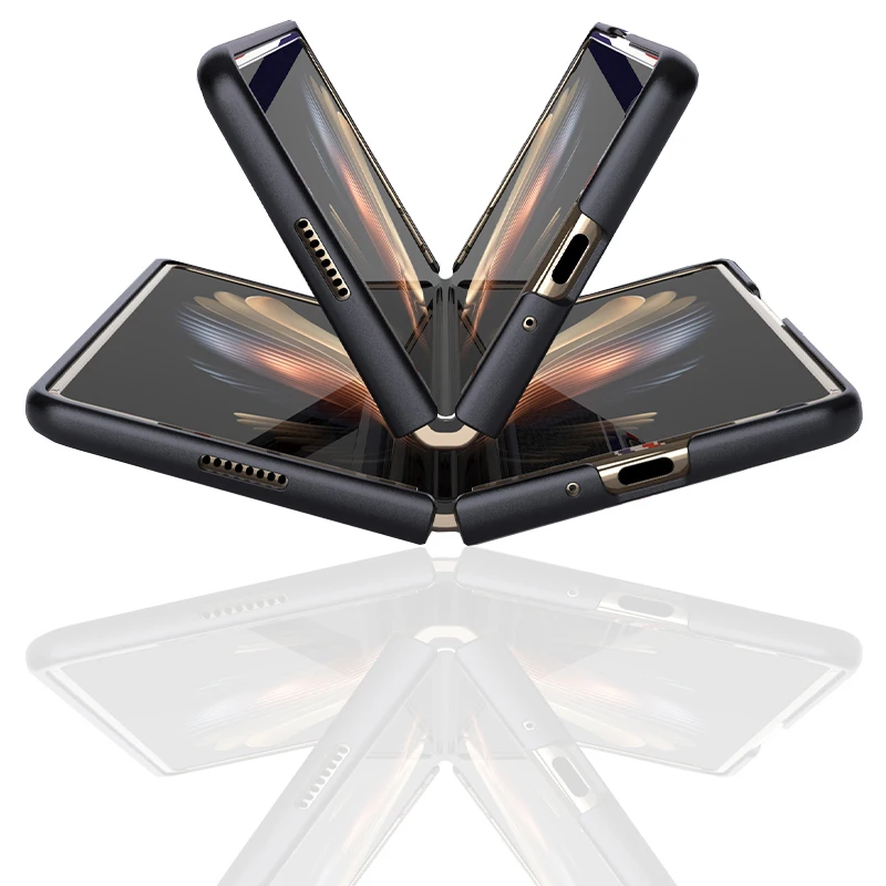 

2021 Z Fold 3 чехол для Samsung Galaxy Z Fold 3 из натуральной кожи с узором Личи противоударный защитный чехол для телефона Z Fo