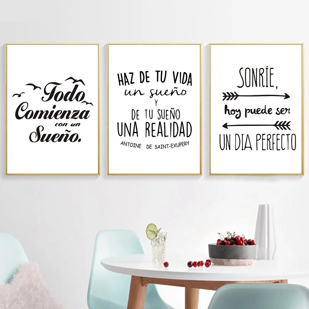 Плакаты и принты с позитивными цитатами Постер в скандинавском стиле