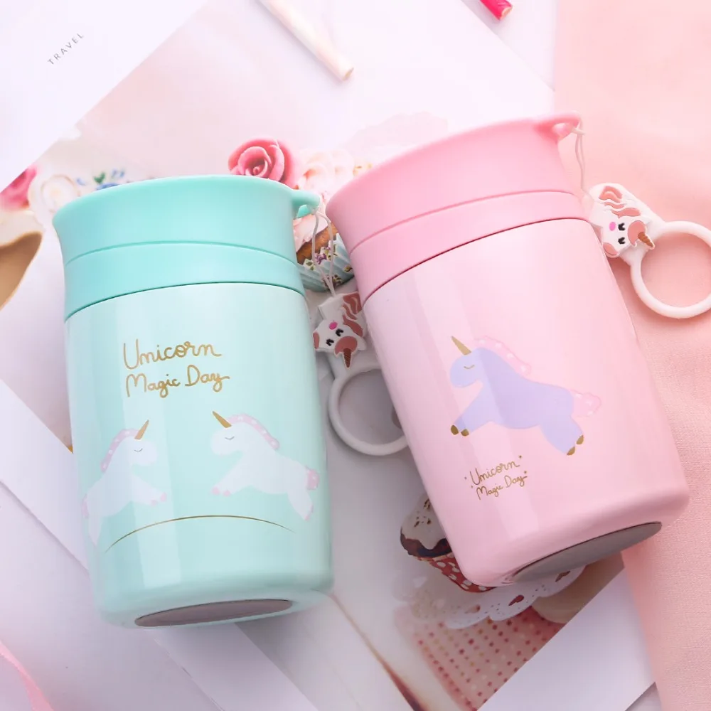 300 мл Детские милые термосы бутылочки для девочек детские кормления портативные