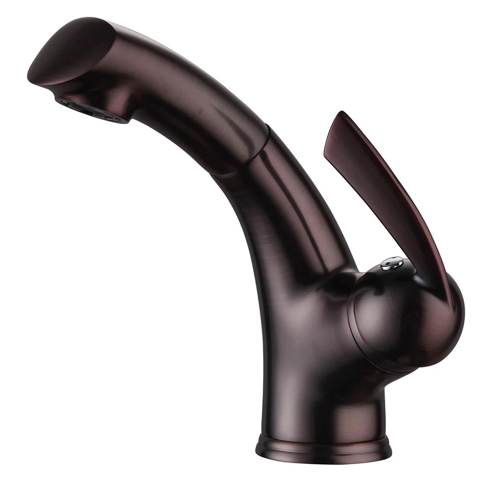 Выдвижной Поворотный Смеситель для ванной комнаты кран с креплением на палубе