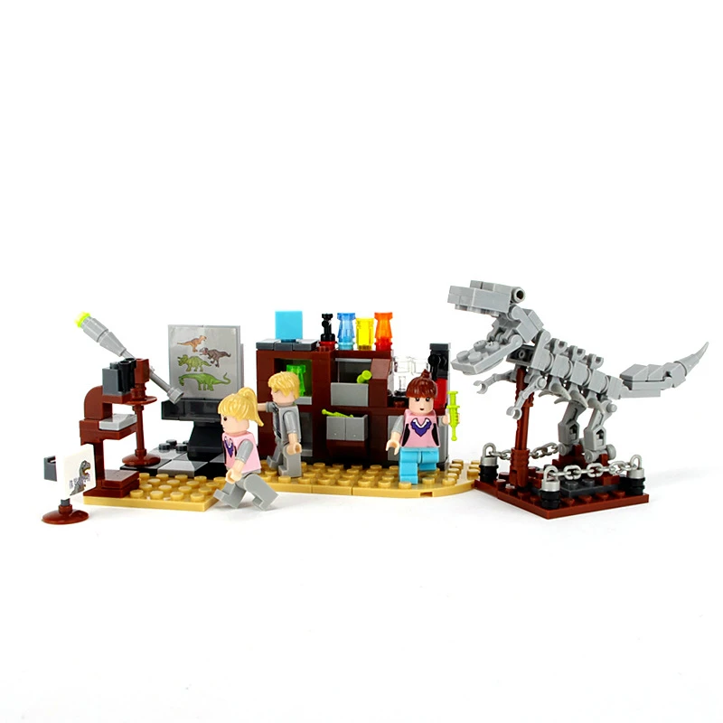 TS8006 240pcs Мир Юрского периода игрушки динозавр лаборатория Классическая коллекция