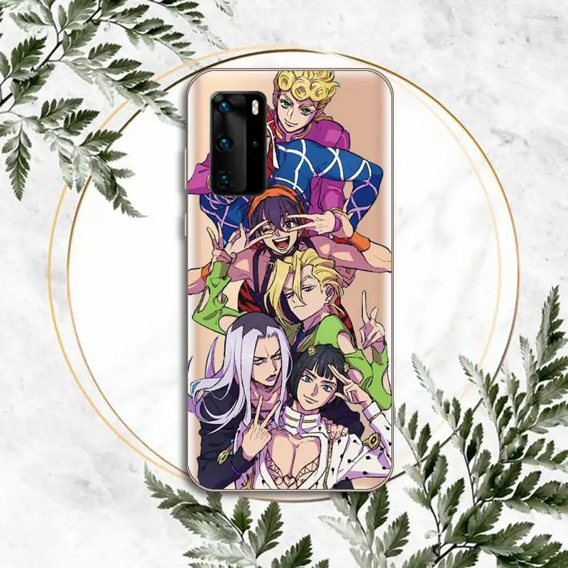 

Jojo Anime Bizarre Adventure Phone Case Clear Transparent for huawei honor P 40 30 20 lite Pro 10 i 8 9 x p smart 2019